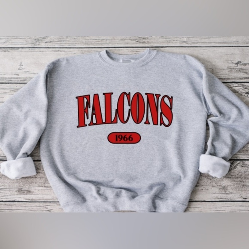 Falcons Offset Crewneck